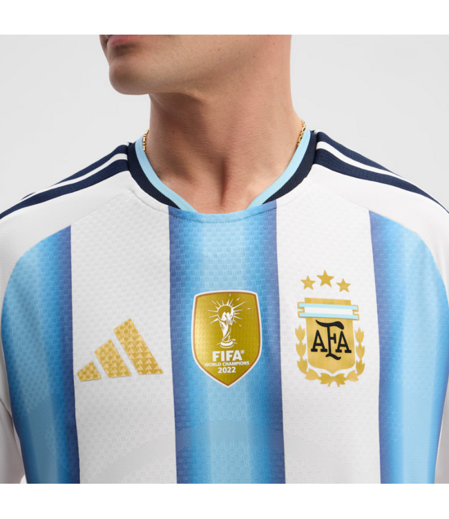 adidas adidas Argentina World Cup 2026 Authentic Home Jersey - White/Icey Blue/Light Blue