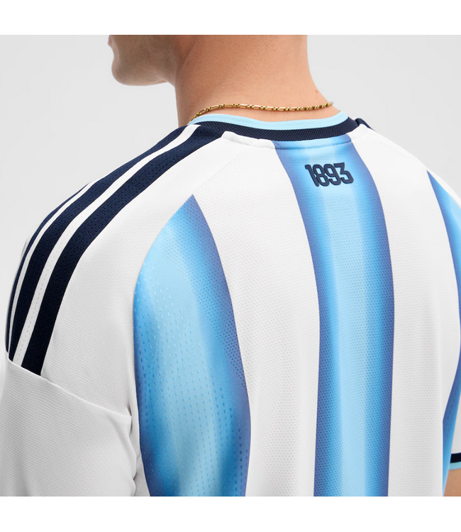 adidas adidas Argentina World Cup 2026 Authentic Home Jersey - White/Icey Blue/Light Blue