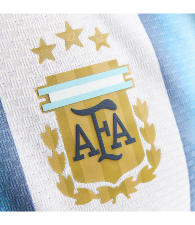 adidas adidas Argentina World Cup 2026 Authentic Home Jersey - White/Icey Blue/Light Blue