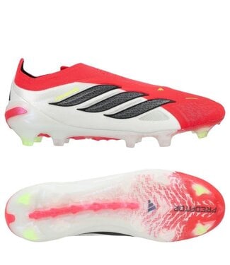 adidas adidas Predator 26 Elite Laceless FG - Lucid Red/Core Black/Cloud White
