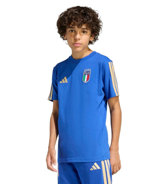 adidas adidas Youth Italy WC World Cup 2026 DNA Fan SS Tee Shirt - Bold Blue