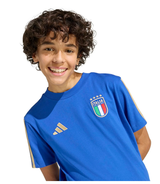 adidas adidas Youth Italy WC World Cup 2026 DNA Fan SS Tee Shirt - Bold Blue