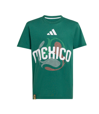 adidas adidas Youth Mexico WC World Cup 2026 OLP Fan SS Tee Shirt - Team Dark Green