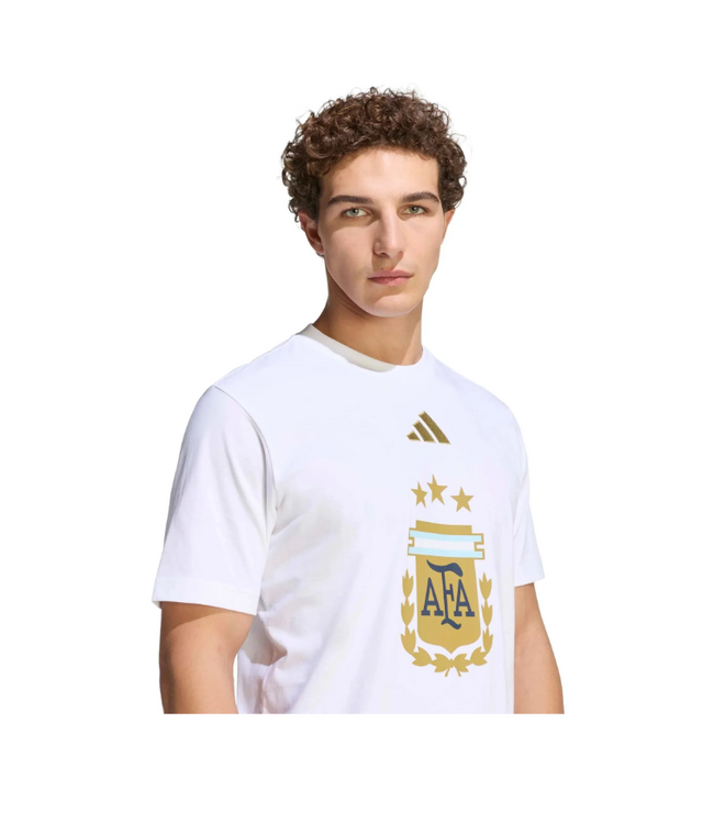 adidas adidas Argentina WC World Cup 2026 DNA Graphic Tee Shirt - White