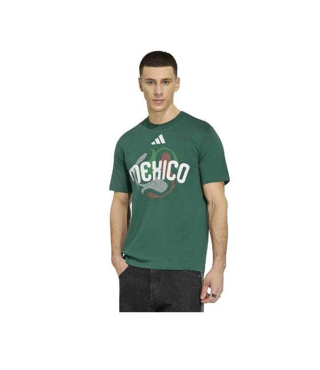 adidas adidas Mexico WC World Cup 2026 OLP Tee Shirt - Team Dark Green