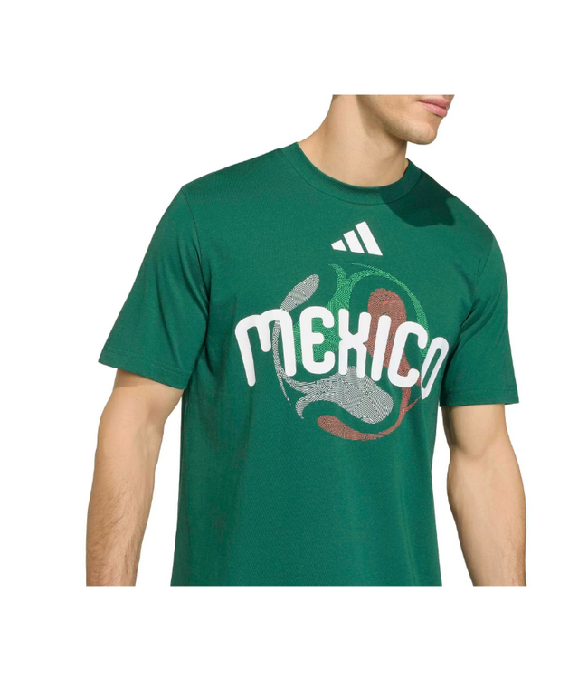 adidas adidas Mexico WC World Cup 2026 OLP Tee Shirt - Team Dark Green