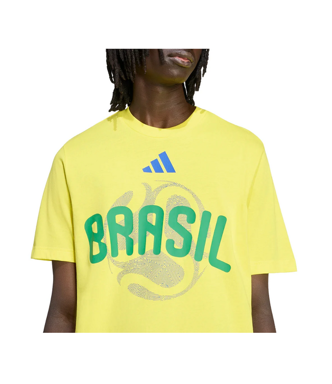 adidas adidas Brazil WC World Cup 2026 OLP Tee Shirt - Yellow