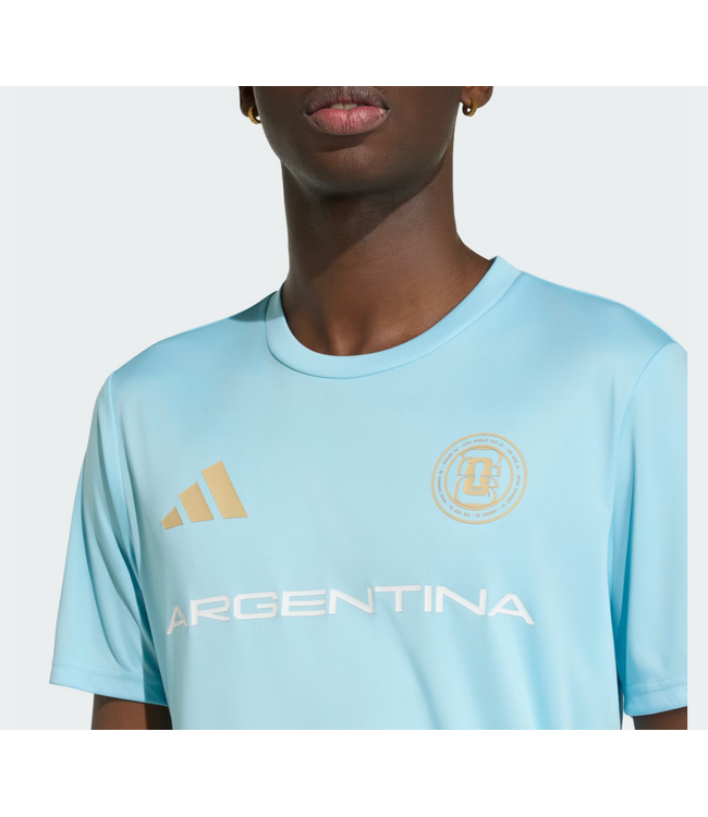 adidas adidas Argentina WC World Cup 2026 Fan Wordmark Jersey - Icey Blue