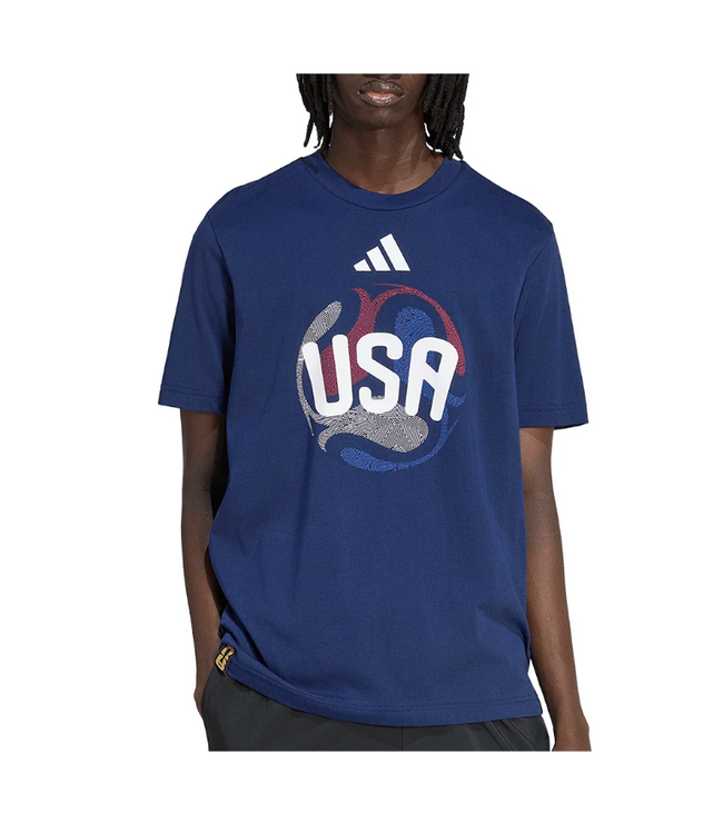 adidas adidas USA United States WC World Cup 2026 OLP Tee Shirt - Navy Blue