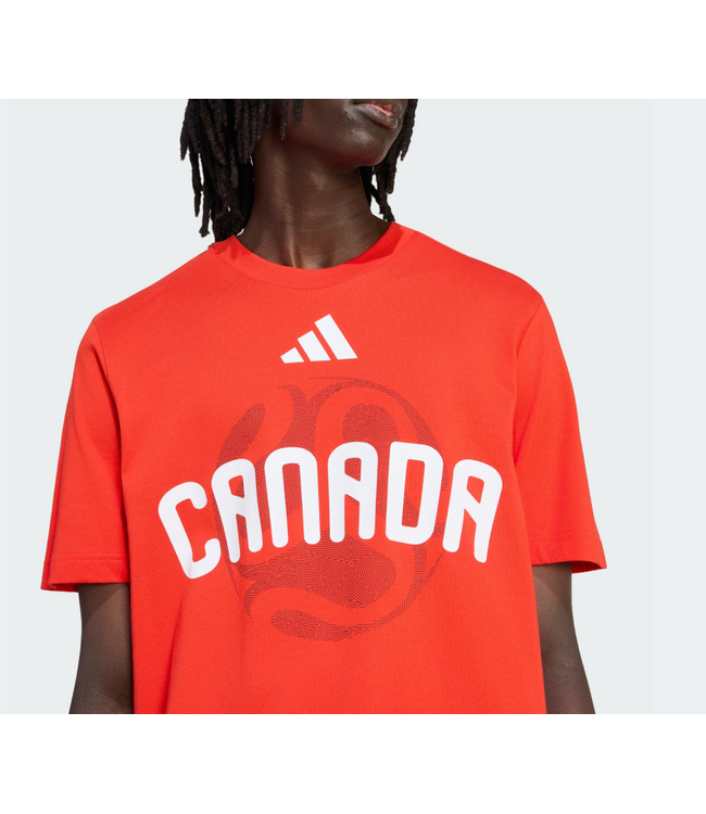 adidas adidas Canada WC World Cup 2026 OLP Tee Shirt - Active Red