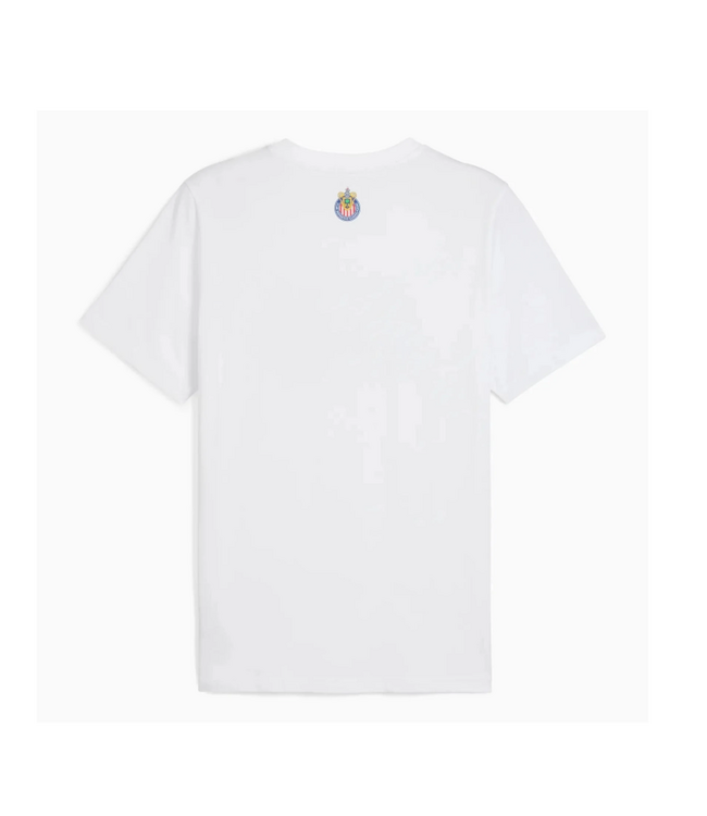Puma Puma Chivas 2025 -26 Graphic Chiva  Herman FtblCulture Tee Shirt - White