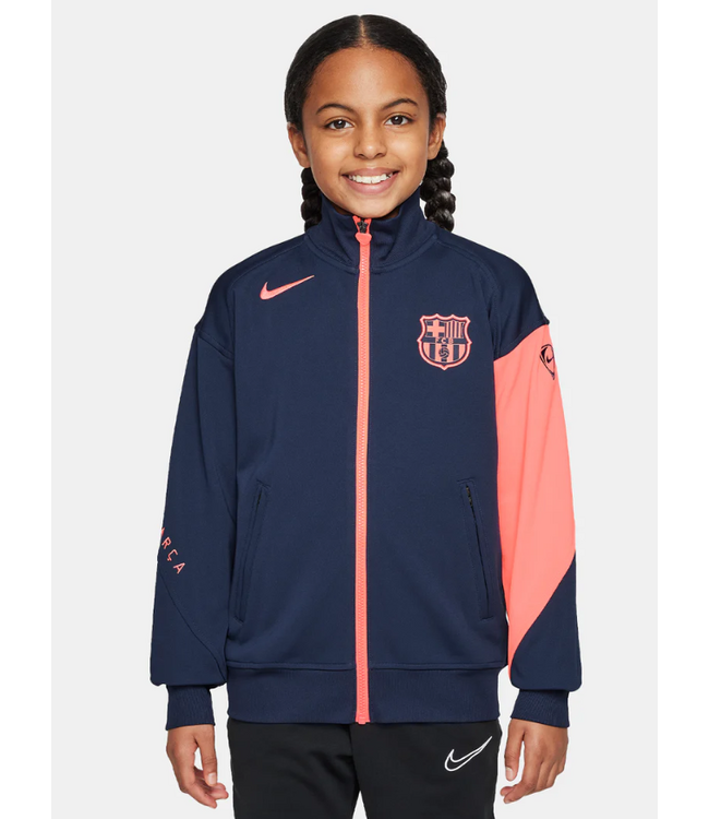 Nike Nike Youth Barcelona 2025 -26 Academy Pro Full Zip Jacket - Midnight Navy/Bright Mango