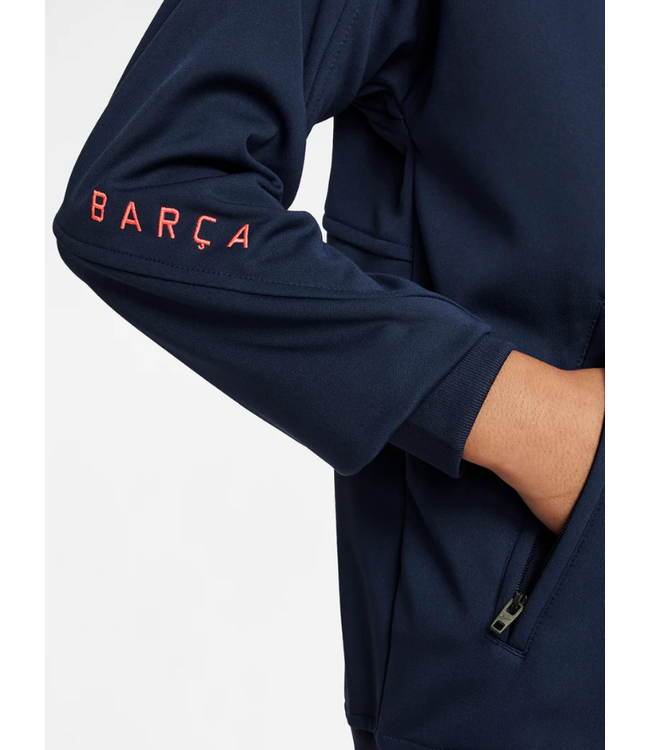 Nike Nike Youth Barcelona 2025 -26 Academy Pro Full Zip Jacket - Midnight Navy/Bright Mango