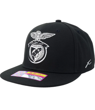 Fan Ink Fi Collection Benfica Pro Flat Brim Snapback Hat - Black