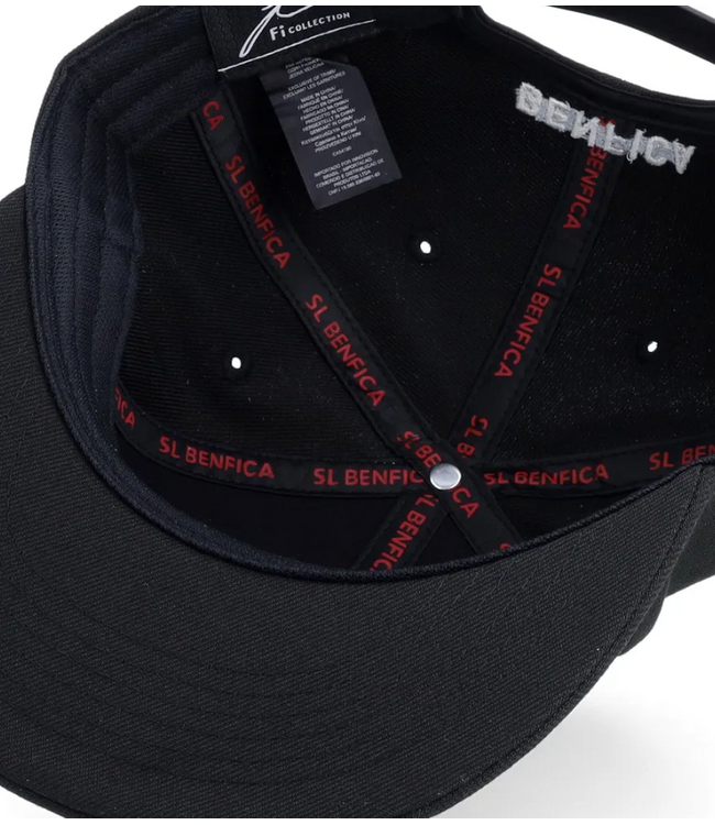Fan Ink Fi Collection Benfica Pro Flat Brim Snapback Hat - Black