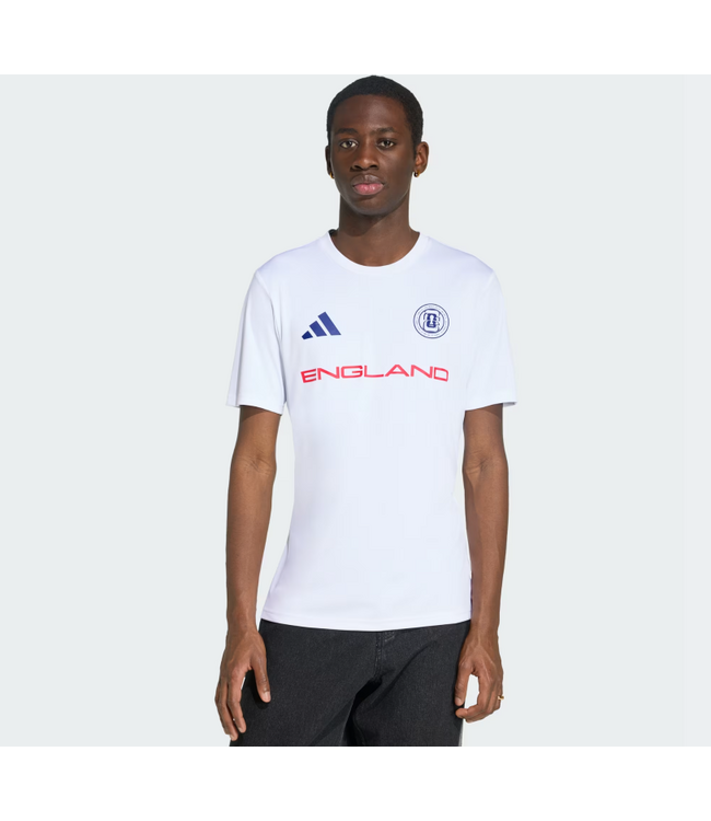 adidas adidas England WC World Cup 2026 Fan Wordmark Jersey - White