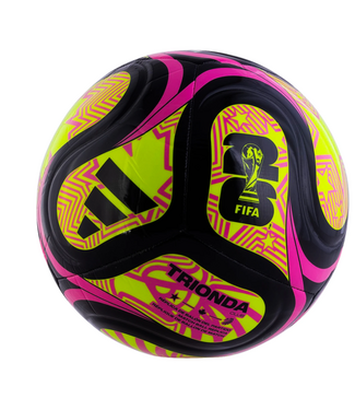 adidas adidas FIFA World Cup 2026 Trionda Club Soccer Ball - Black/Lucid Lemon/Lucid Pink