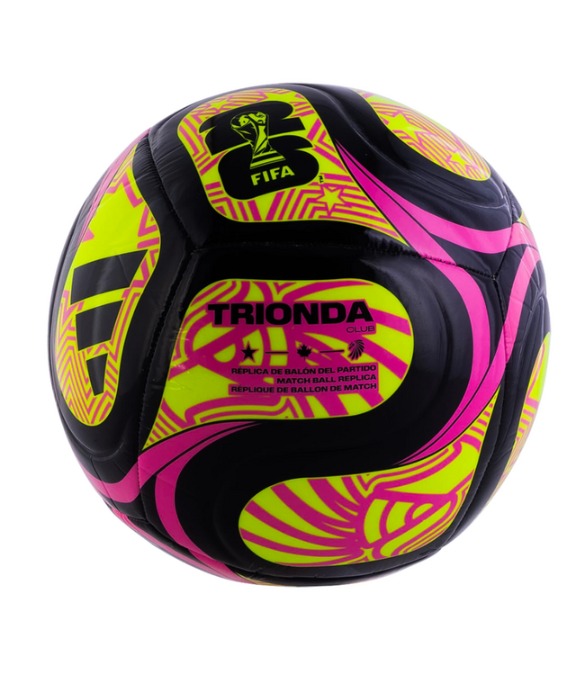 adidas adidas FIFA World Cup 2026 Trionda Club Soccer Ball - Black/Lucid Lemon/Lucid Pink