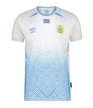 Umbro Umbro DR Congo World Cup 2026 Away Jersey - White/Sky Blue