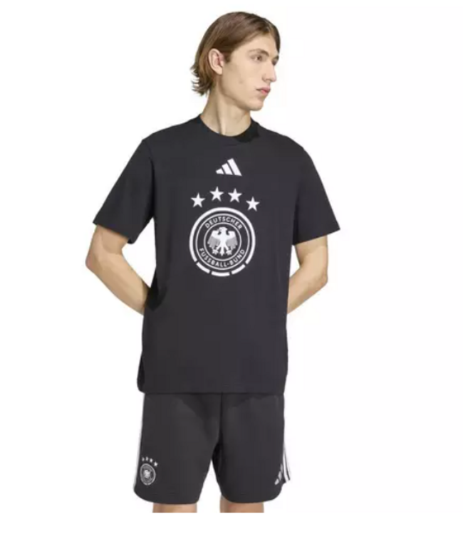 adidas adidas Germany WC World Cup 2026 DNA Graphic Tee Shirt - Black