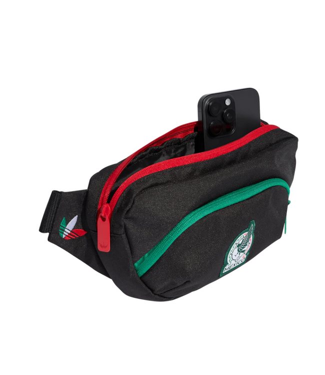 adidas adidas Mexico WC World Cup 2026 Waist Bag - Black/Bold Green/Better Scarlet