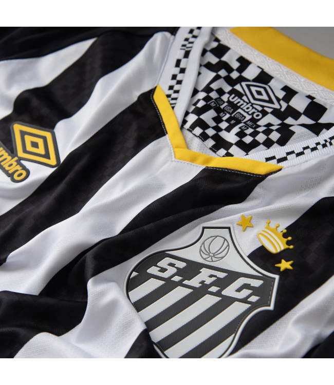 Umbro Umbro Santos FC Authentic 2025 - 26 Neymar Jr Away Jersey - Black/White