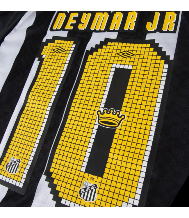Umbro Umbro Santos FC Authentic 2025 - 26 Neymar Jr Away Jersey - Black/White