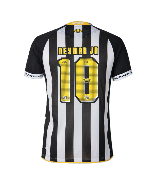 Umbro Umbro Santos FC Authentic 2025 - 26 Neymar Jr Away Jersey - Black/White