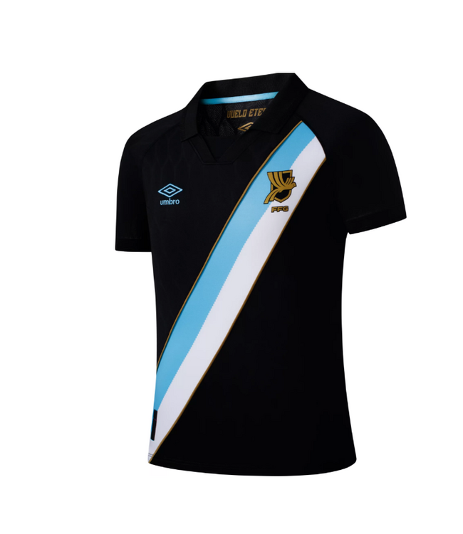 Umbro Umbro Guatemala 2026 Authentic Away Jersey - Black/White/Sky Blue