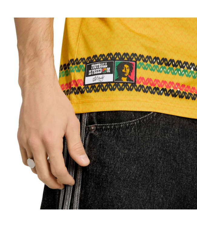 adidas adidas Jamaica World Cup 2026 Marley 10 Home Jersey - Bold Gold