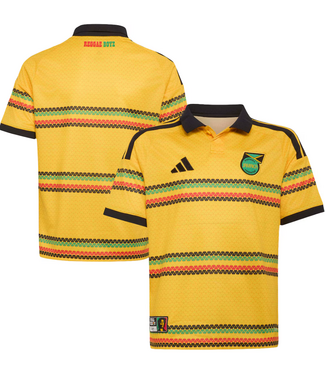adidas adidas Youth Jamaica World Cup 2026 BM Home Jersey - Bold Gold