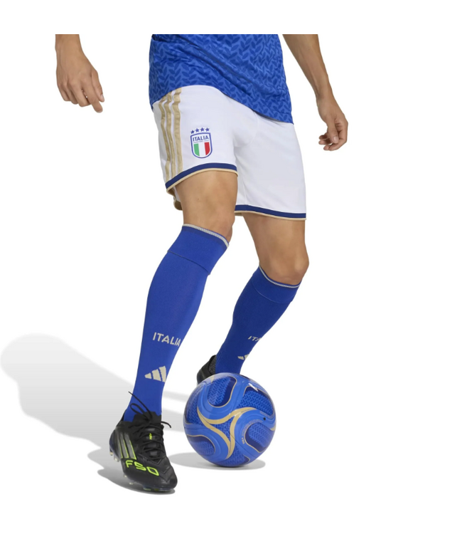 adidas adidas Italy WC World Cup 2026 Authentic Home Shorts - White/Navy/Gold