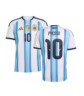 adidas adidas Argentina Messi # 10 World Cup 2026 Home Jersey - White/Icey Blue/Light Blue