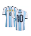adidas adidas Argentina Messi # 10 World Cup 2026 Home Jersey - White/Icey Blue/Light Blue