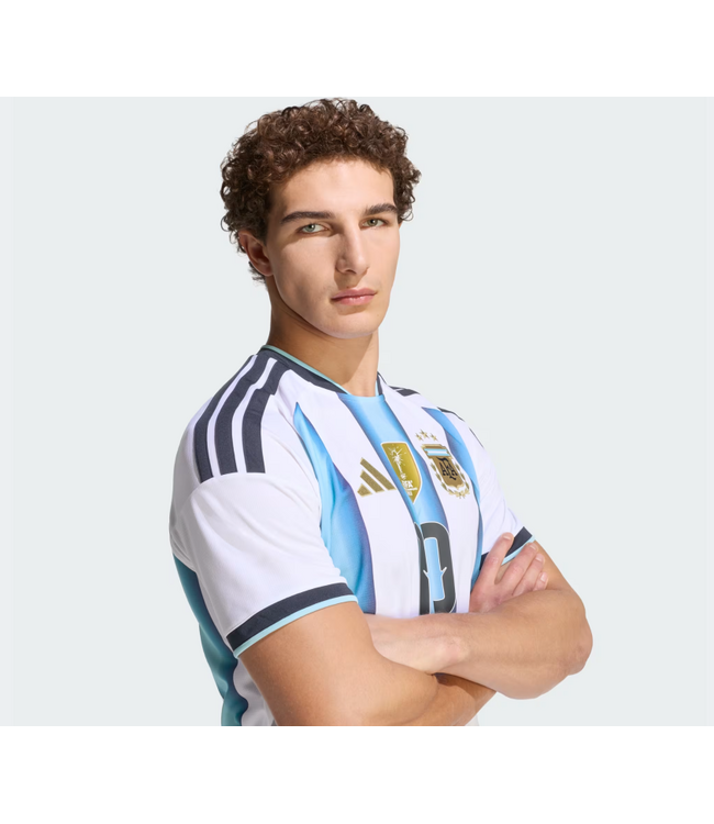 adidas adidas Argentina Messi # 10 World Cup 2026 Home Jersey - White/Icey Blue/Light Blue