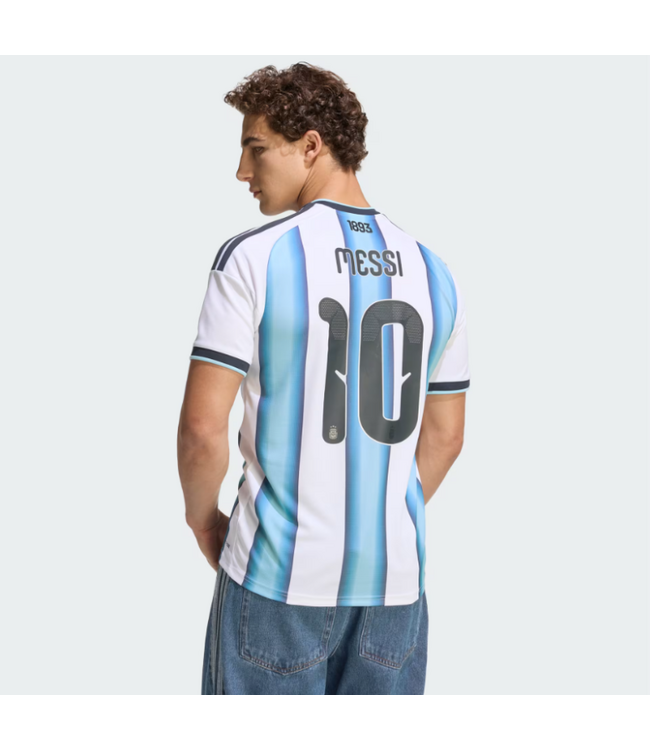 adidas adidas Argentina Messi # 10 World Cup 2026 Home Jersey - White/Icey Blue/Light Blue