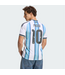 adidas adidas Argentina Messi # 10 World Cup 2026 Home Jersey - White/Icey Blue/Light Blue