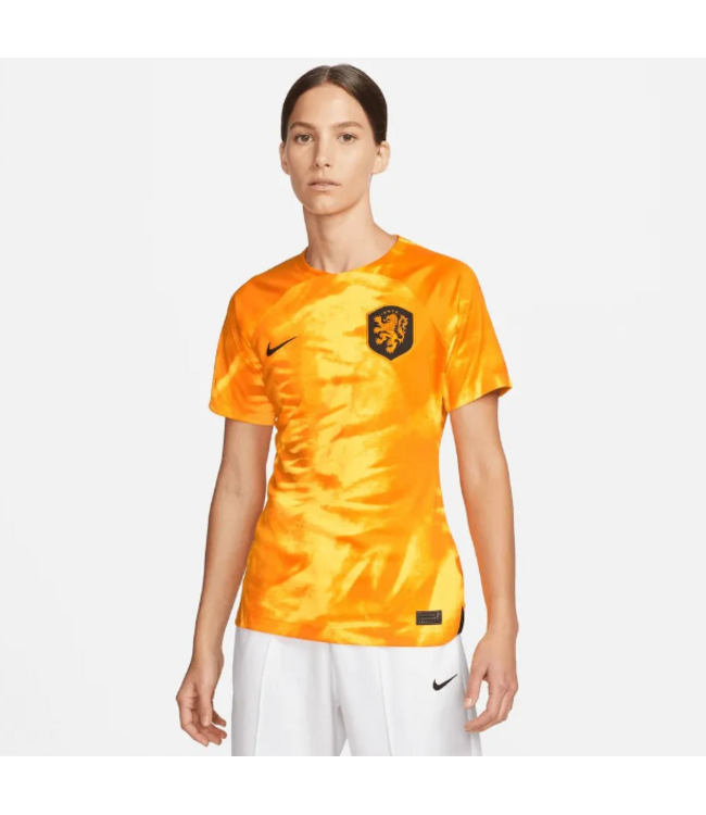 Nike Nike Netherlands / Holland WC World Cup 2022 Womens HomeJersey - Laser Orange/Black