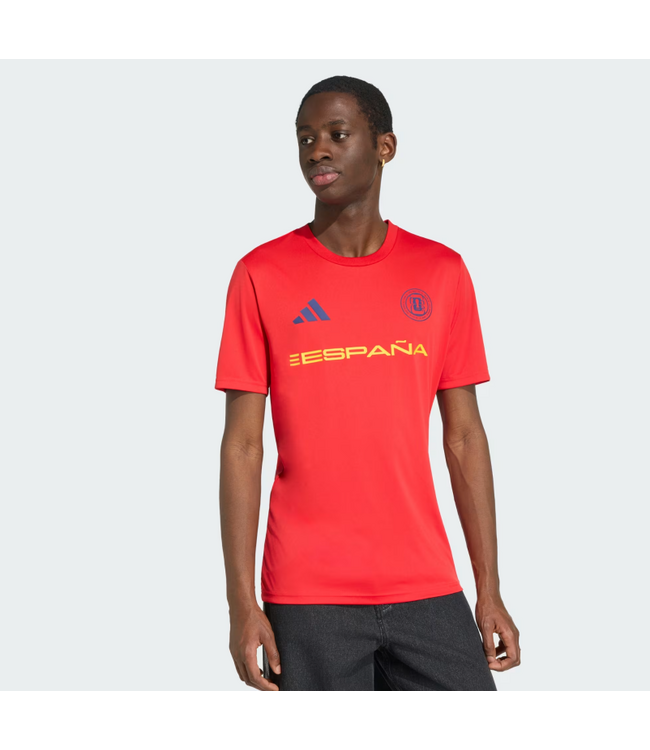 adidas adidas Spain WC World Cup 2026 Fan Wordmark Jersey - Vivid Red