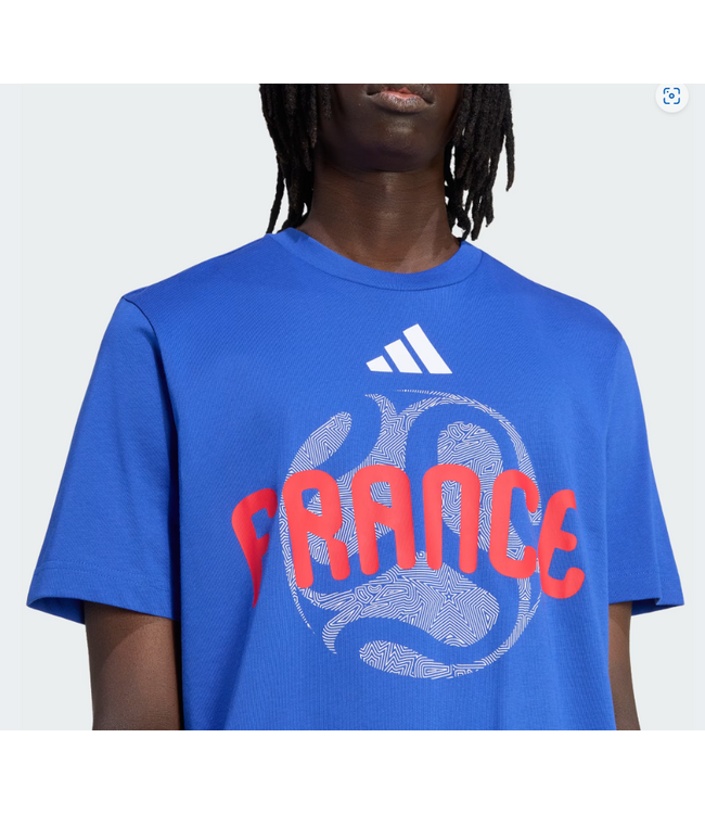 adidas adidas France WC World Cup 2026 OLP Tee Shirt - Bold Blue