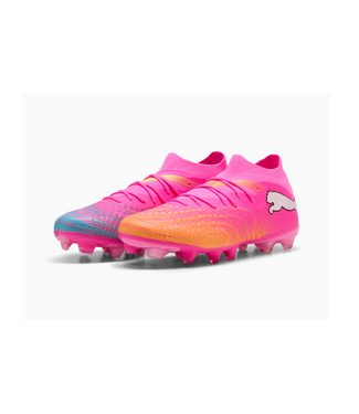 Puma Puma Future 9 Match WC 2026 FG/AG Soccer Shoes - Poison Pink/Sun Stream/Bright Aqua/White
