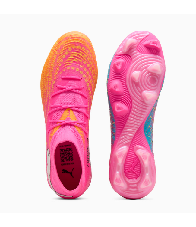 Puma Puma Future 9 Match WC 2026 FG/AG Soccer Shoes - Poison Pink/Sun Stream/Bright Aqua/White