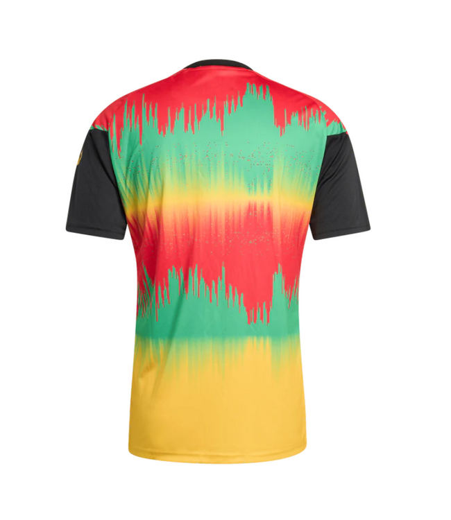 adidas adidas Jamaica World Cup 2026 Marley Prematch Jersey - Bold Gold/Vivid Green/Pure Ruby