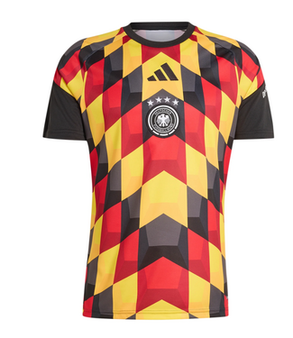 adidas adidas Germany WC World Cup 2026 Prematch Training Jersey - Black/Yellow/Red