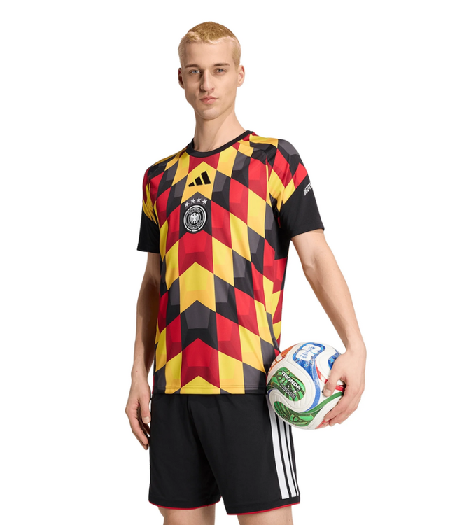 adidas adidas Germany WC World Cup 2026 Prematch Training Jersey - Black/Yellow/Red