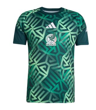 adidas adidas Mexico WC World Cup 2026 Prematch Training Jersey - Aurora Ivy