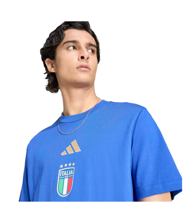 adidas adidas Italy WC World Cup 2026 DNA Fan SS Tee Shirt - Bold Blue