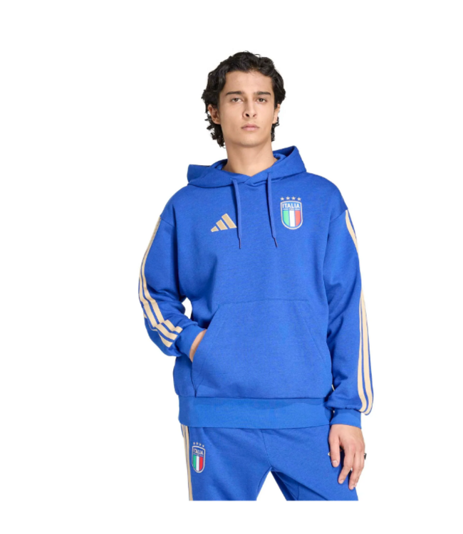 adidas adidas Italy World Cup 2026 DNA Fleece Hoodie- Bold Blue