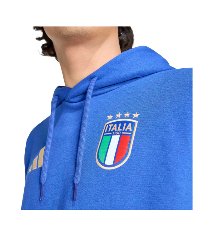 adidas adidas Italy World Cup 2026 DNA Fleece Hoodie- Bold Blue