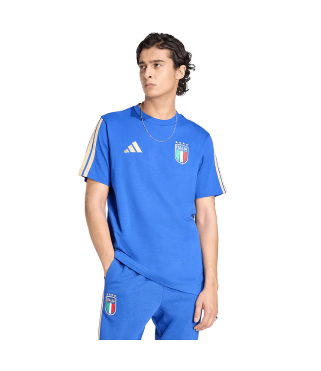 adidas adidas Italy WC World Cup 2026 DNA Fan SS Tee Shirt - Bold Blue